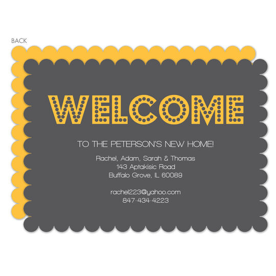 Welcome In Lights Moving Announcements